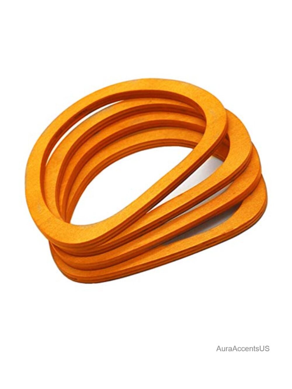 4PCS Oval Wooden Handbag Handles DIY Purse Making Replacement Craft Accessories